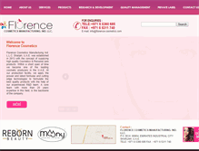 Tablet Screenshot of florence-cosmetics.com